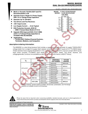 MAX232IDW datasheet  